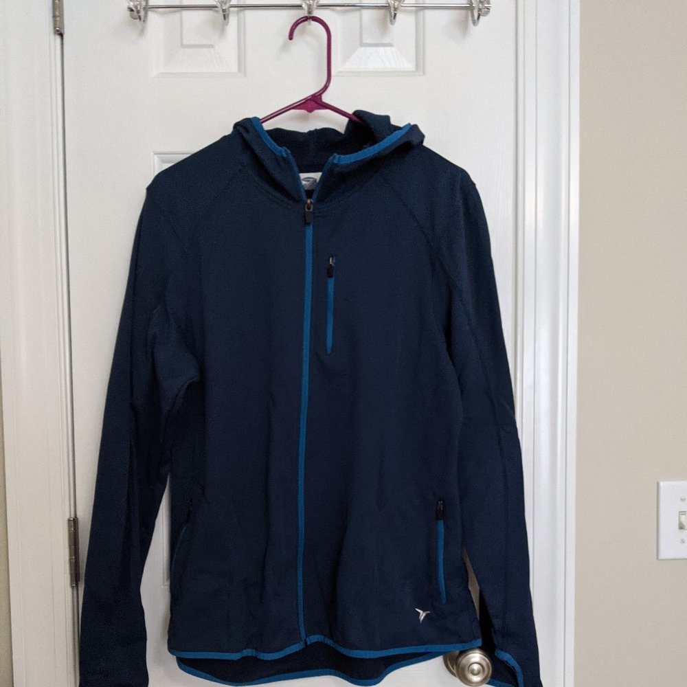 Old Navy Blue Athletic Jacket, Size L